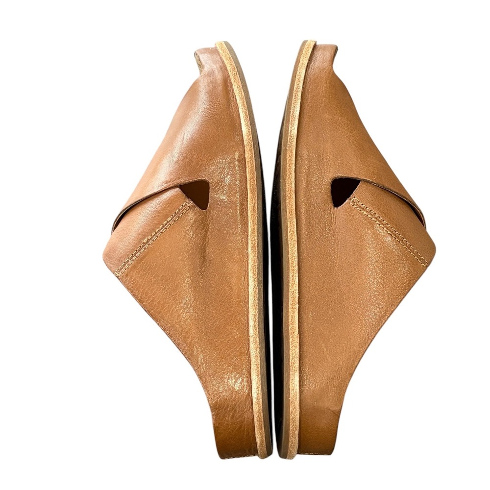 Kork-Ease Womens Brown Leather Crisscross Cork Footbed Slide Sandals Size 7 - Picture 9 of 9